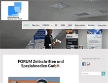 Tablet Screenshot of forum-zeitschriften.de